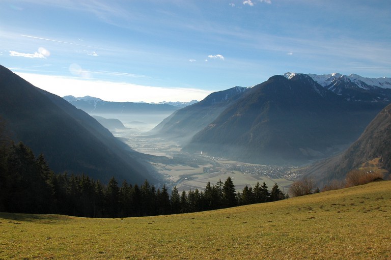 Blick von Ahornach ins Tauferer Tal