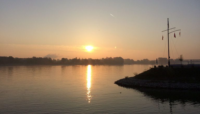 Rhein am Winterhafen